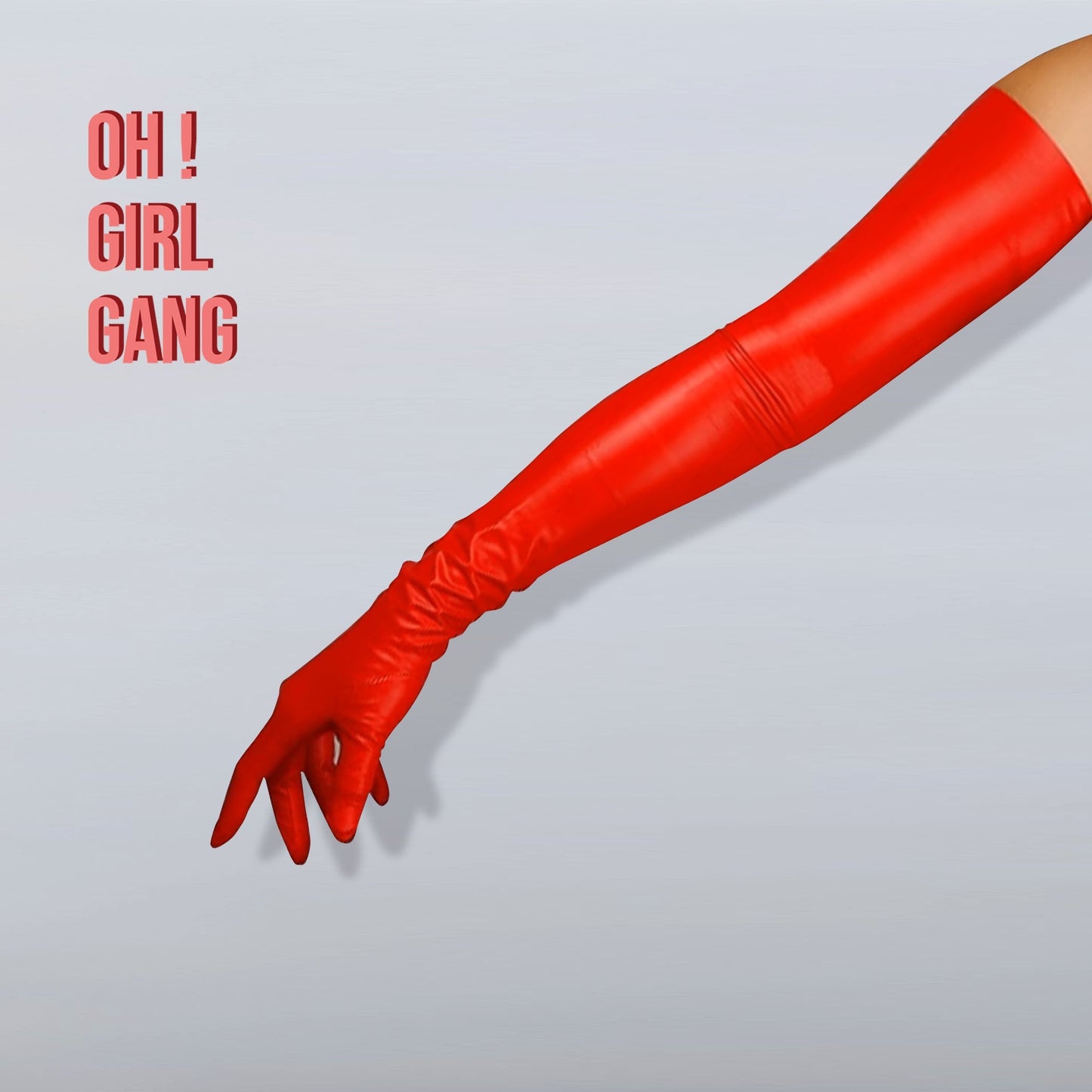 Shiny/Matt Latex Long Gloves, Silver Yellow 70cm Long Ultra Thin High Elastic Touch Screen Latex PU Gloves Drag Stage Festival Gloves