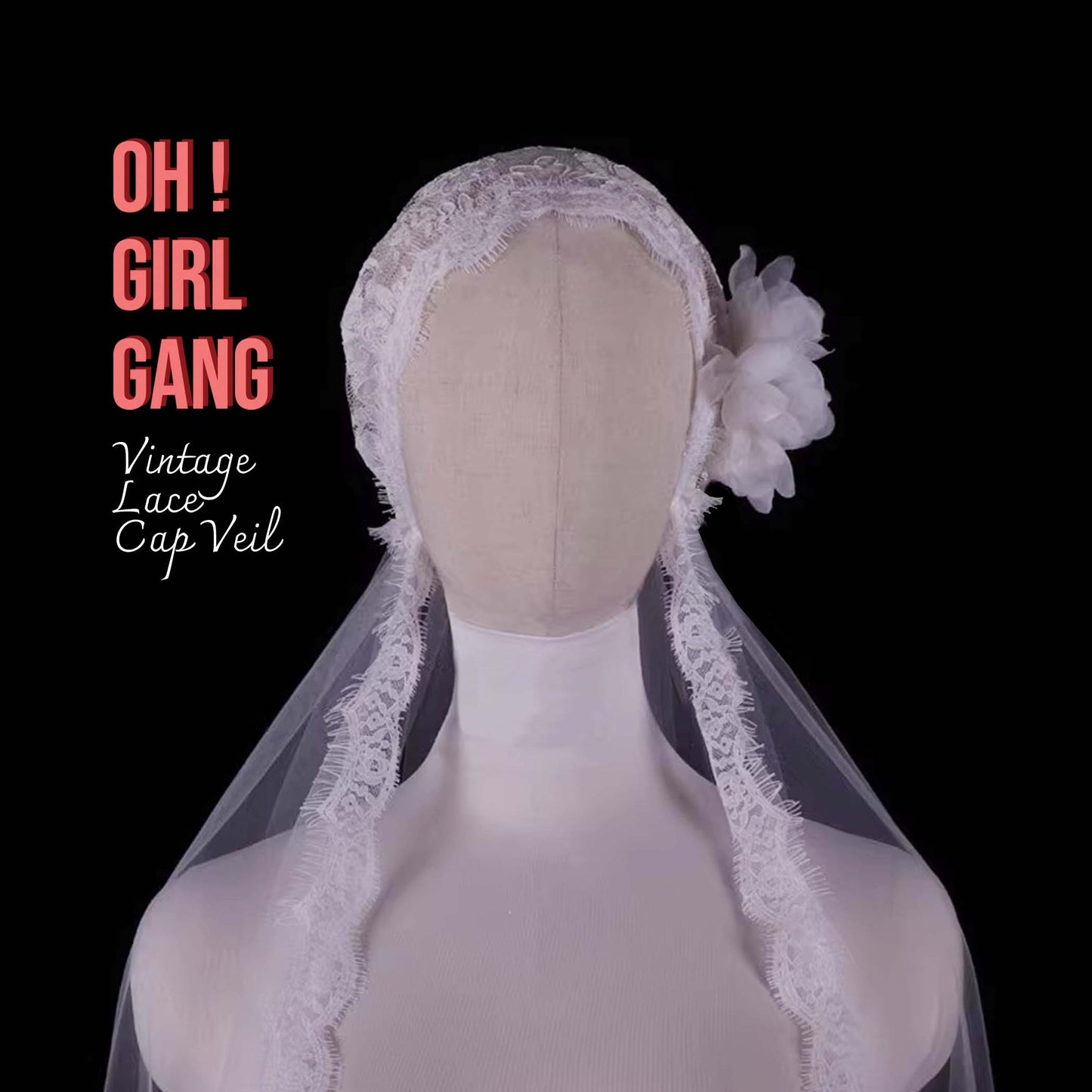 Juliet Veils & Caps with lace edge, weeding head piece, bridal Juliet cap, lace cap, silk flowers 1920's inspired The Great Gatsby