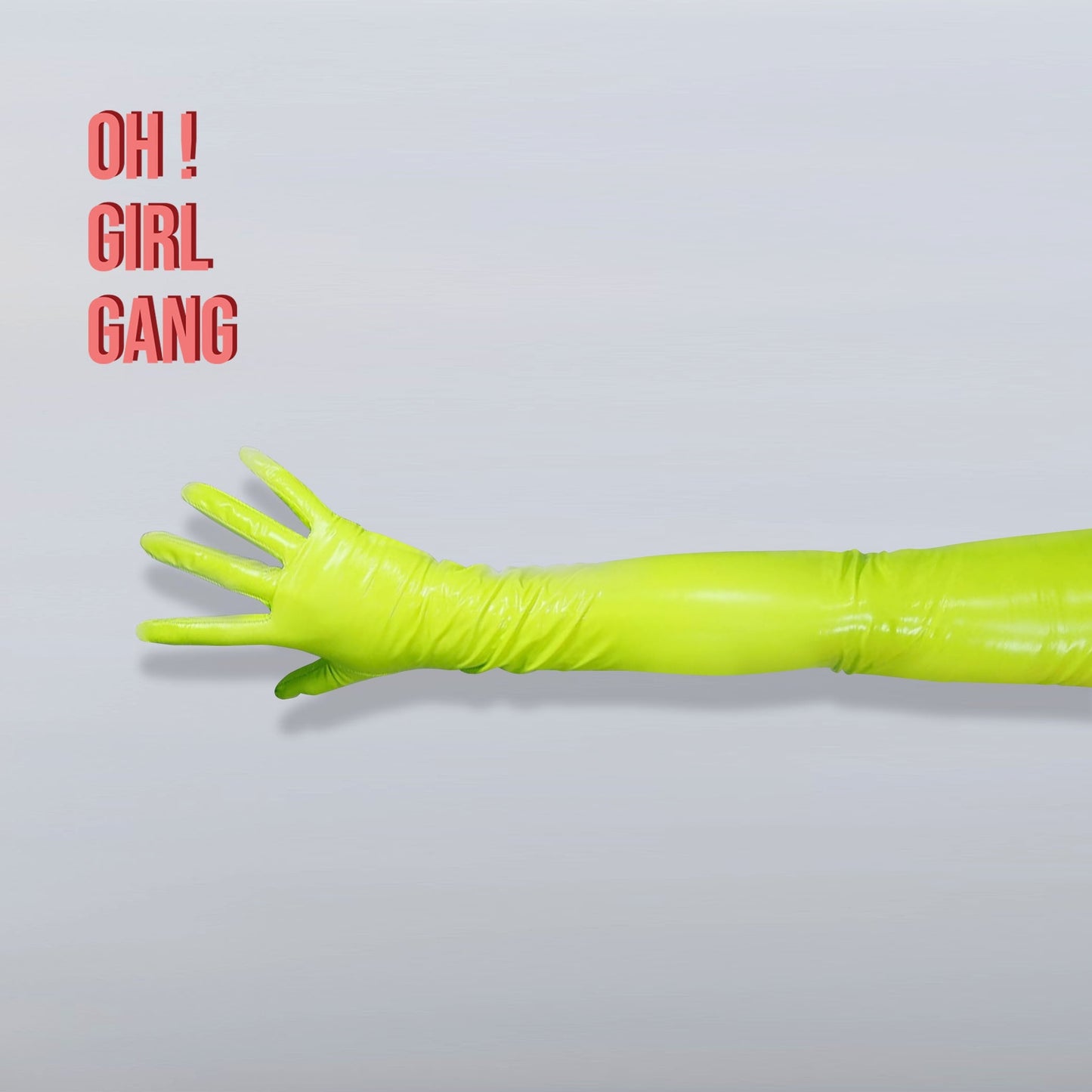 Shiny/Matt Latex Long Gloves, Silver Yellow 70cm Long Ultra Thin High Elastic Touch Screen Latex PU Gloves Drag Stage Festival Gloves