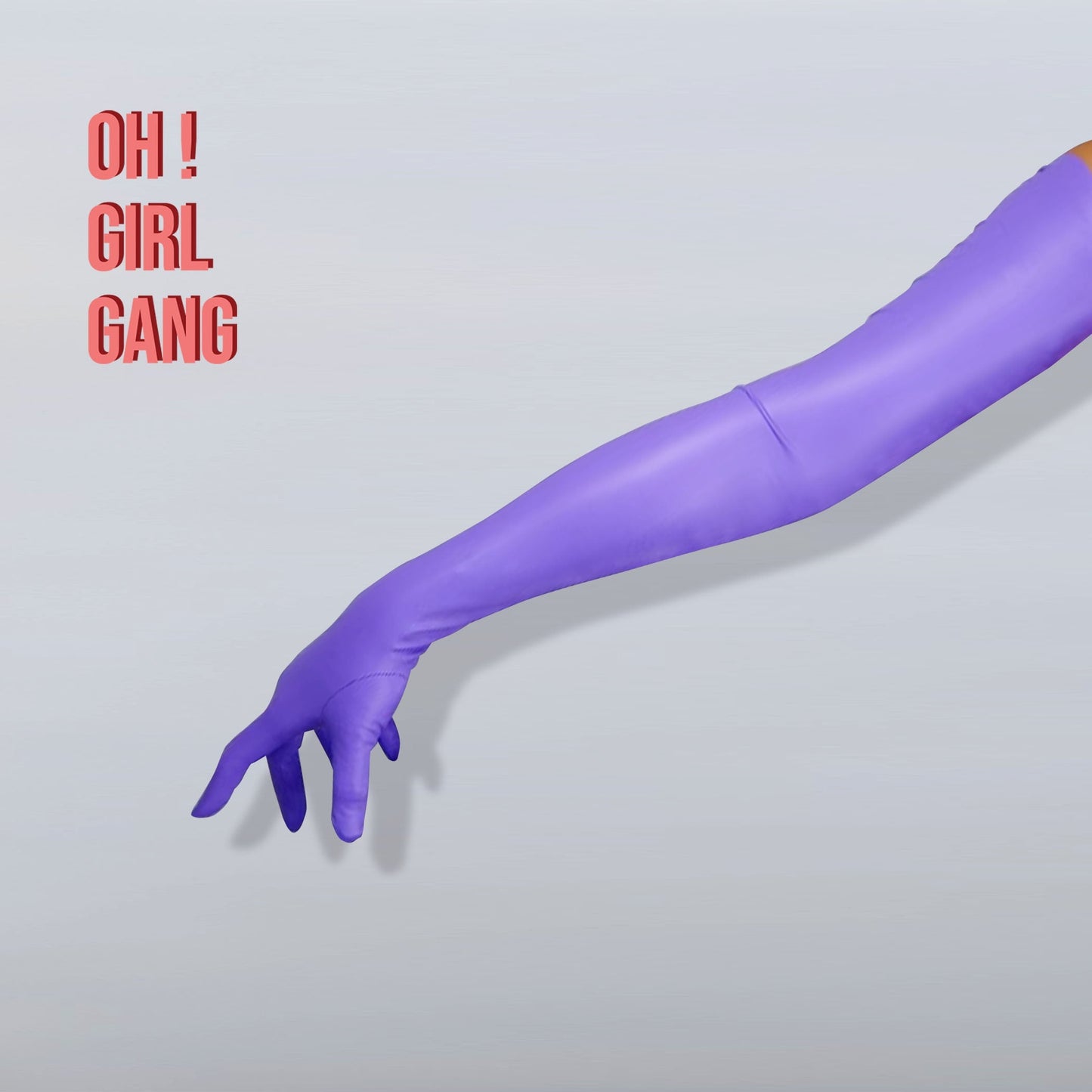 Shiny/Matt Latex Long Gloves, Silver Yellow 70cm Long Ultra Thin High Elastic Touch Screen Latex PU Gloves Drag Stage Festival Gloves