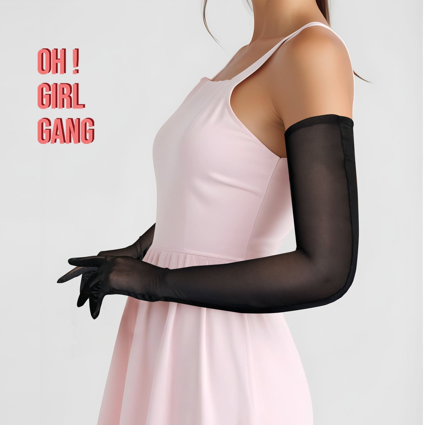 Slim-Looking Long Opera Gloves (70cm)