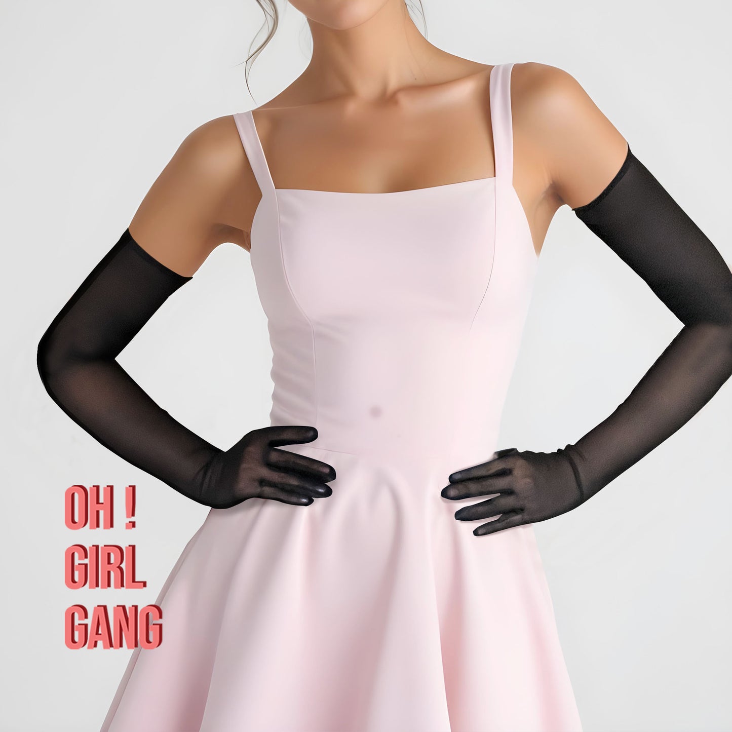 Slim-Looking Long Opera Gloves (70cm)