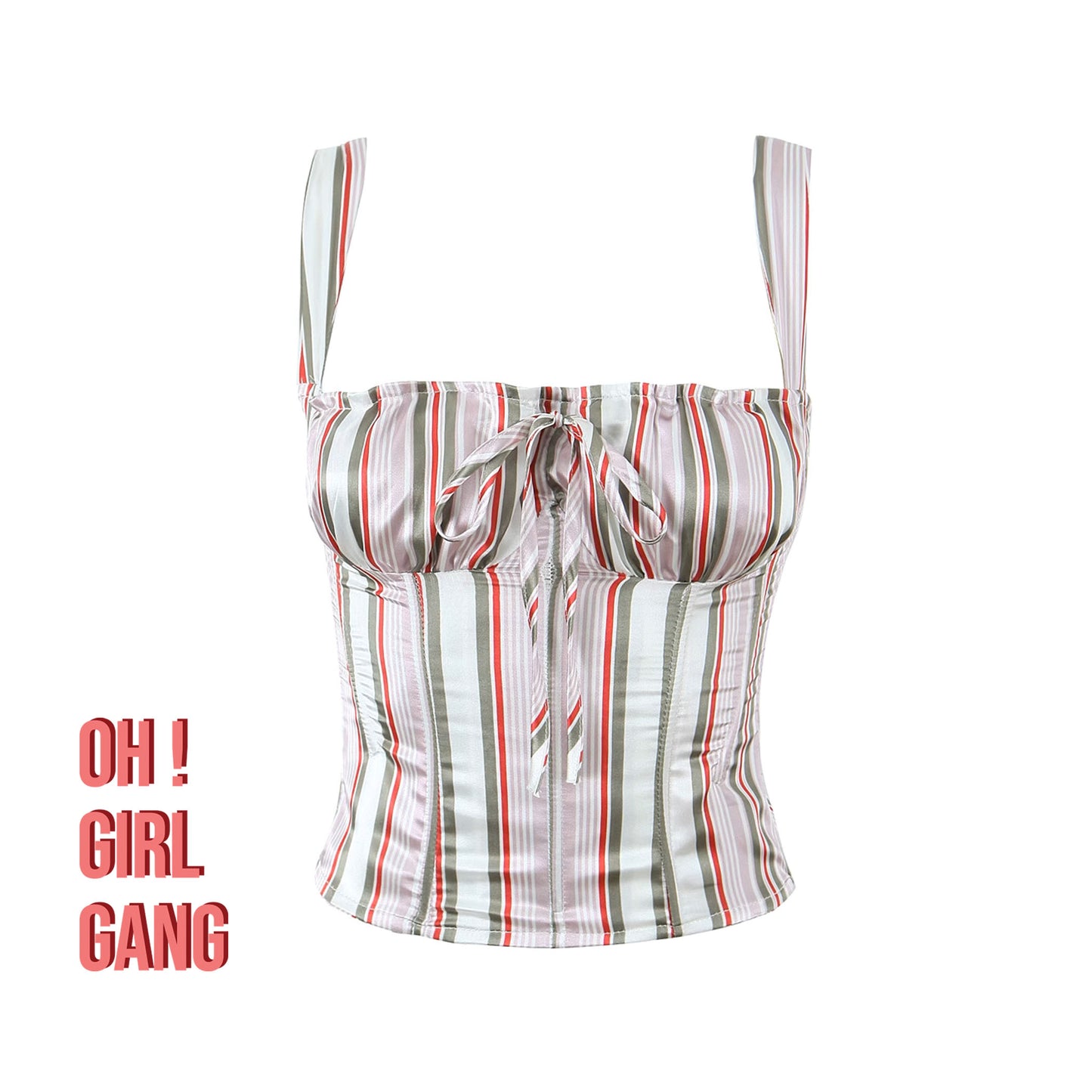 Ruched Satin Corset Top | Elegant Bustier Camisole | Party, Streetwear, or Festival Look