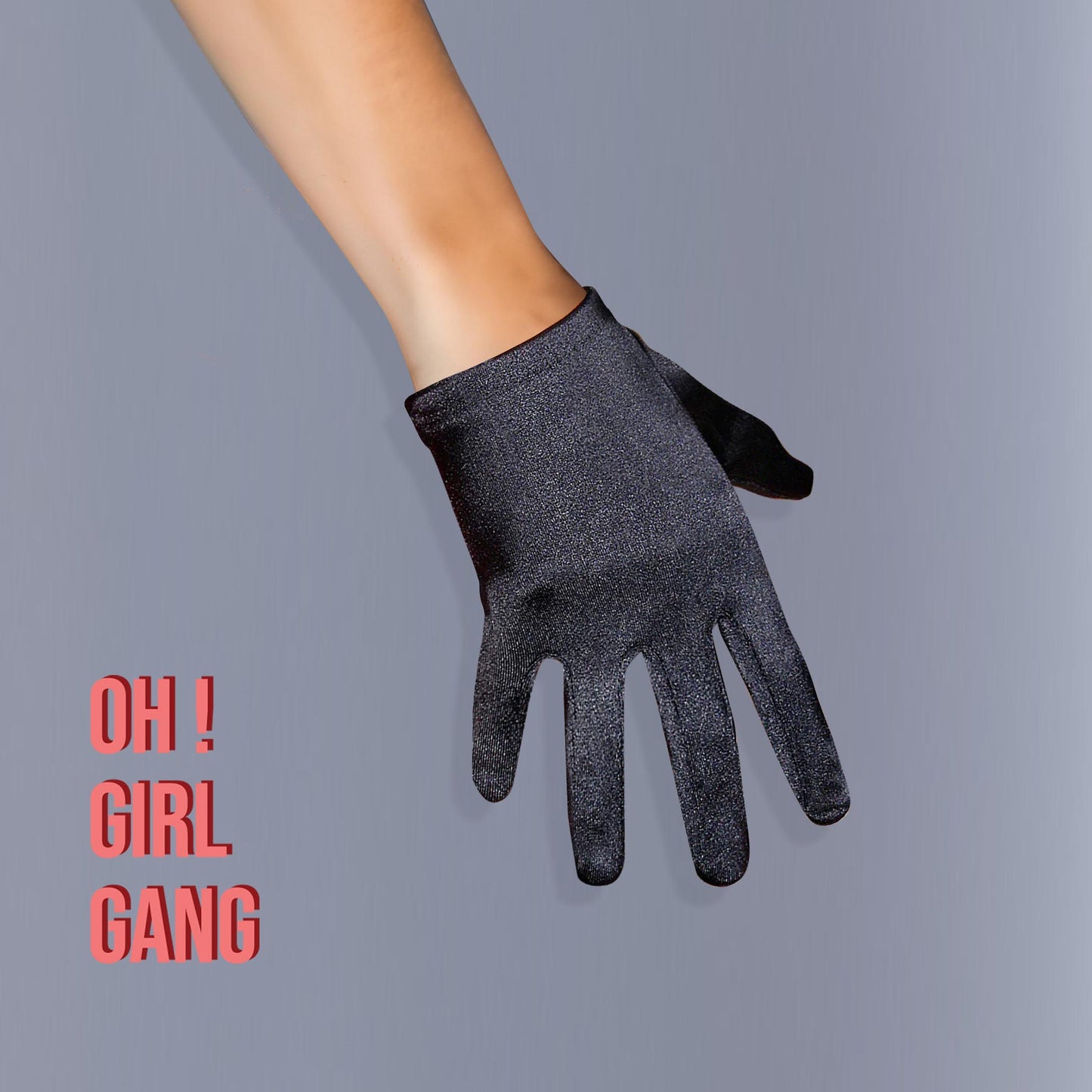 White Satin Short Gloves