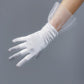 Satin Short Gloves with Tulle RufflesSatin Short Gloves with Tulle Ruffles, Black, White Party gloves, Tea party, bridesmaids, Bridal Shower Gloves, Evening gloves