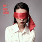 Red Satin Half-Face Eye Mask for Adults