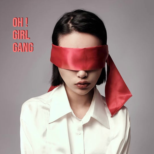 Red Satin Half-Face Eye Mask for Adults