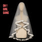 An elegant square bridal veil (1.5m × 1.5m) in soft sheer tulle, finished with a satin ruffle all around the edge for a dreamy, romantic look. Lightweight, photo-friendly, and perfect for civil ceremonies, studio shoots, and modern bridal styling.