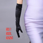 1920 Classic Opera Gloves, Silk Satin Bridal gloves (58cm)