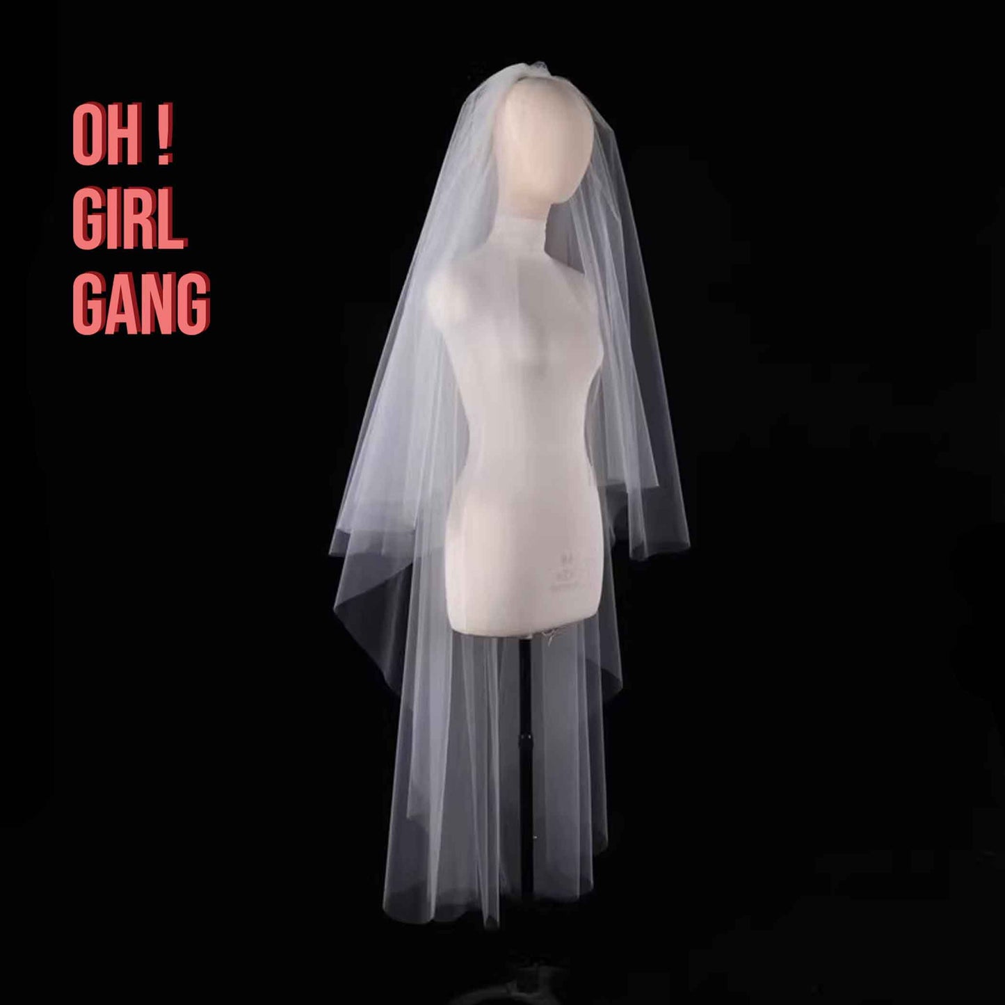 Lilac Fingertips Bridal Veil - Light Pink, Magenta Pink & More