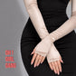 Beige satin Half Finger Silky Satin Opera Gloves (70cm Long)