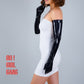 Shiny Latex Long Gloves Red & Other colors