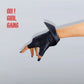 Half Finger Folded Genuine Leather Short Gloves