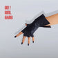 Half Finger Folded Genuine Leather Short Gloves