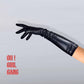 Classic Black Genuine Leather Long Gloves (50cm, 70cm) , S, M, L, XL with Sizes, Good Quality Real Leather Opera Gloves, Warm Winter Gloves