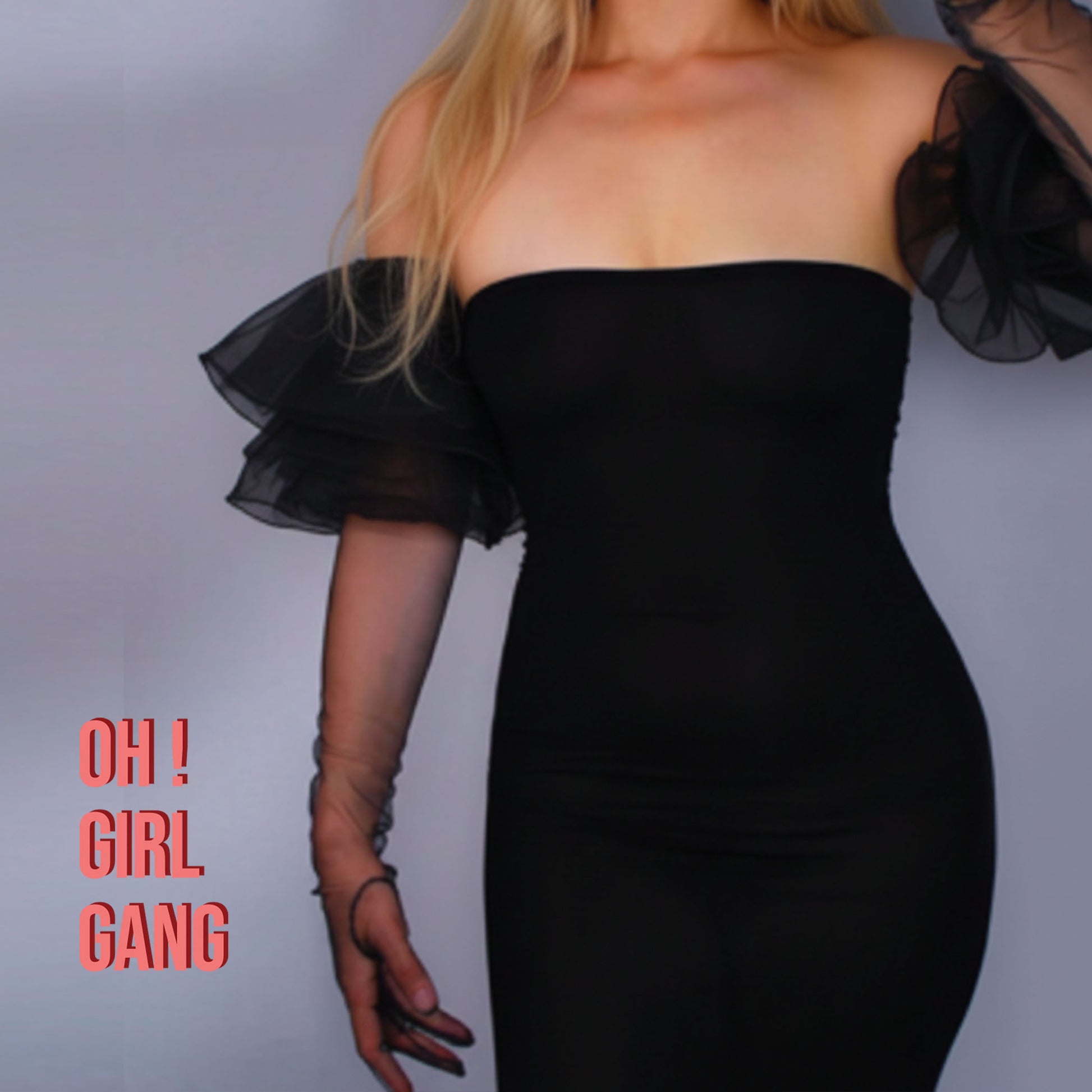 Black Tulle Ruffle Opera Gloves Oh Girl Gang