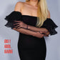 Black Tulle Ruffle Opera Gloves Oh Girl Gang