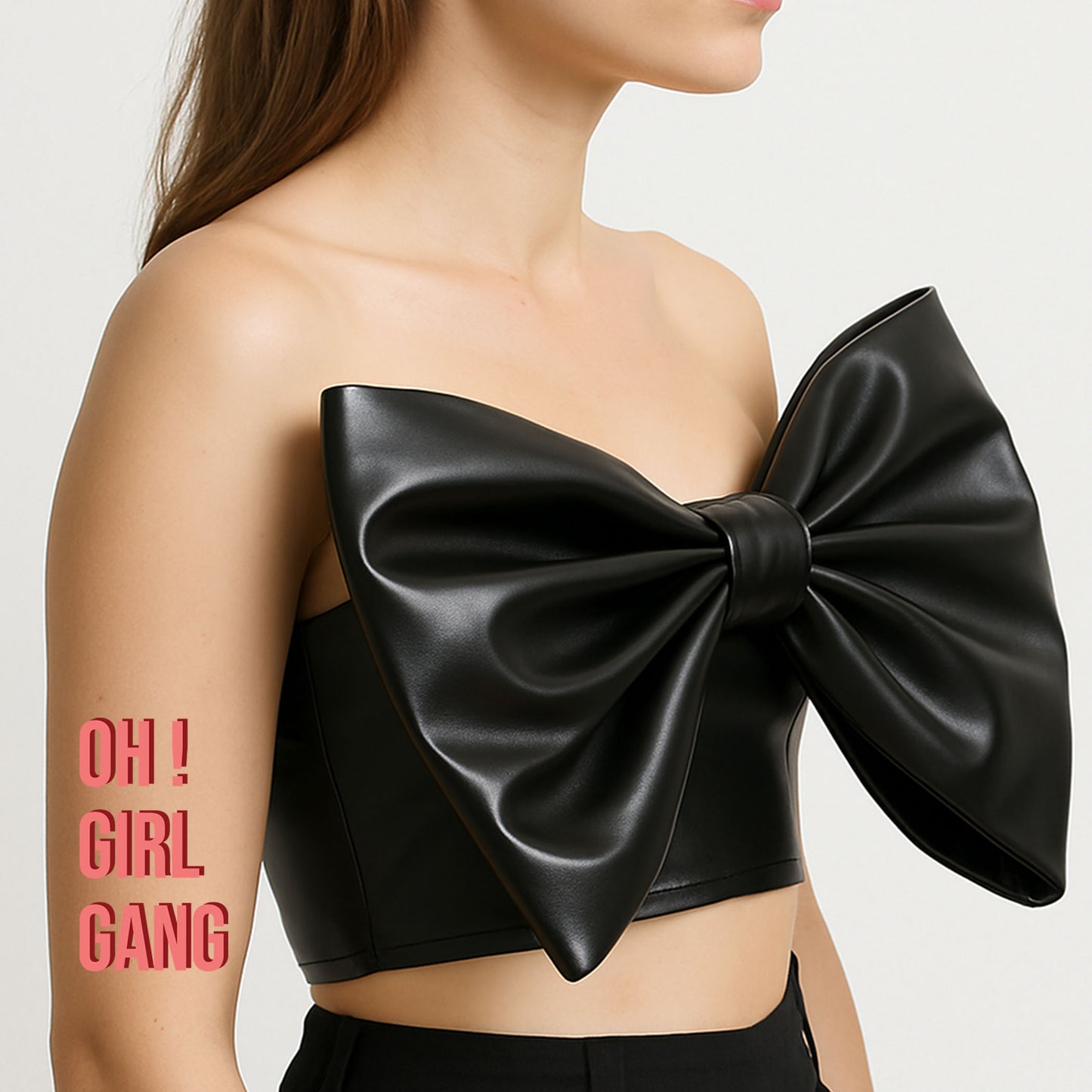 Big Bow Crop Tube Top