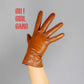 Blue GENUINE LEATHER short gloves, Brown, light blue, Red Fine quality touch screen real leather gloves (25cm), Winter keep warm glove