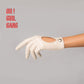 Pair of genuine leather driving gloves in burgundy, white, black, featuring an elegant open-back teardrop cutout with snap-button closure. Soft premium leather with a classic vintage-inspired design, displayed on a light grey background.