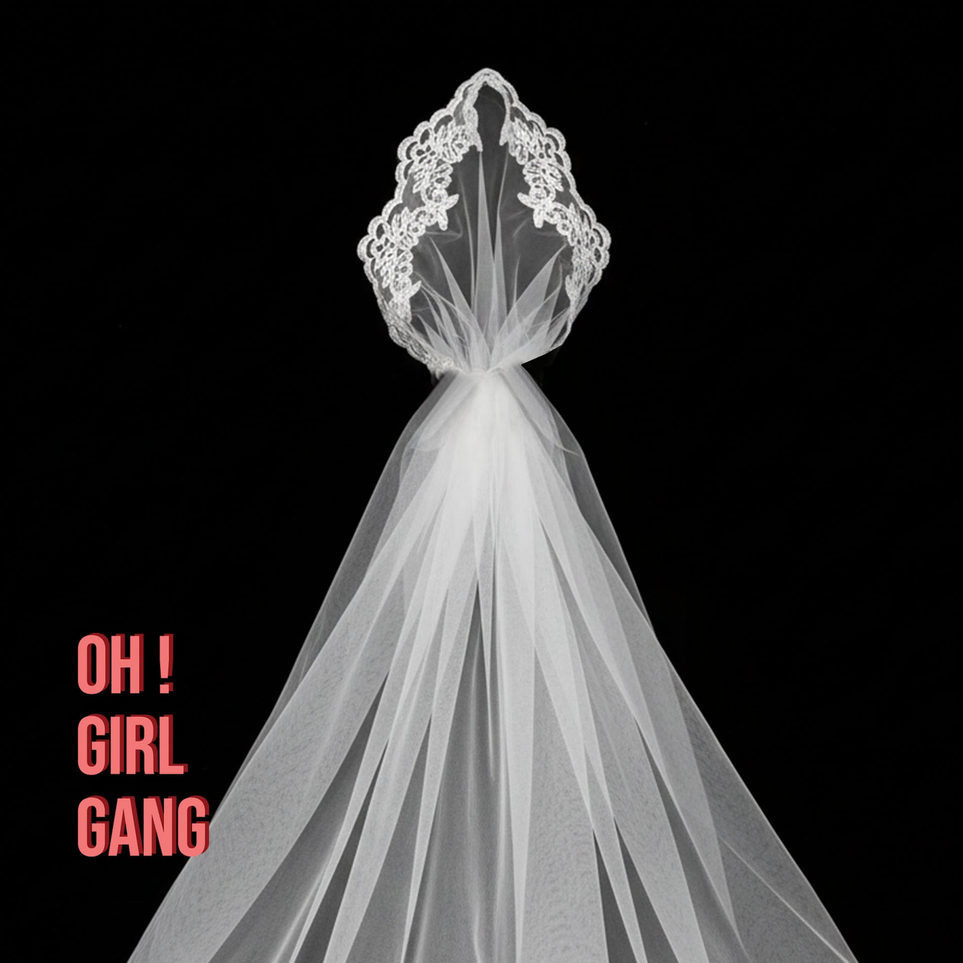 Lace Edge Bridal Juliet Cap Veil, 1920's style Classic Veil