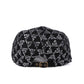 Shiny Pattern Sequin Flat Cap, Checkered pattern sequin driver cap, Black newsboy cap, Silver metallic baker cap, Street Fashion style