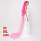 Soft, flowing, and effortlessly elegant, this cathedral veil adds beautiful movement to every step. Whether you choose classic ivory or a romantic pastel shade like lilac, light pink, or light blue, this veil is designed to make your bridal look truly unforgettable. 3 meter cathedral length 3 layers long veils