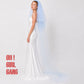 Soft, flowing, and effortlessly elegant, this cathedral veil adds beautiful movement to every step. Whether you choose classic ivory or a romantic pastel shade like lilac, light pink, or light blue, this veil is designed to make your bridal look truly unforgettable. 3 meter cathedral length 3 layers long veils