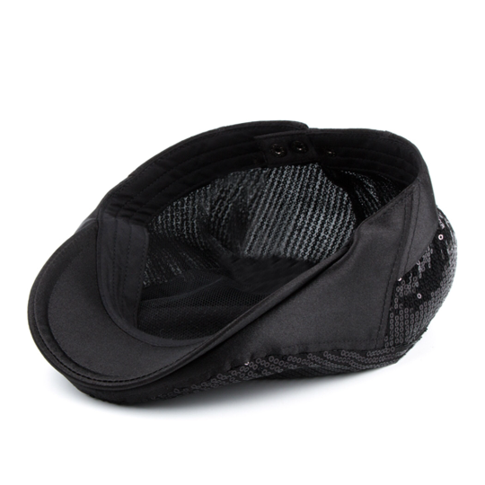 Sequin flat cap unisex summer hat