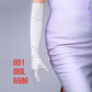 Black Classic Opera Gloves, Silk Satin Bridal gloves (58cm,38cm)