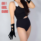 Vintage 1920's Style - Black Bow Ruffled Gloves with Rhinestone Buttons, Ribbon Flapper Gloves, Gatsby Gloves, evening gloves,Party costume