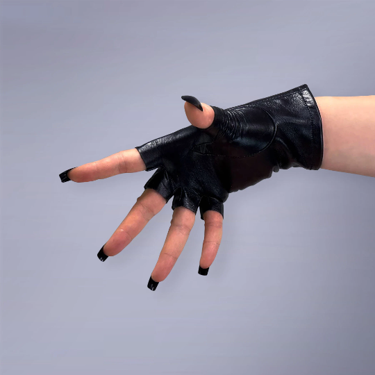 Half Fingers GENUINE LEATHER short gloves – Oh Girl Gang