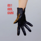 Leopard Print GENUINE LEATHER short gloves ( zebra print, white) Fine quality touch screen leather gloves (25 cm) Winter gloves