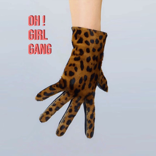 Leopard Print GENUINE LEATHER short gloves ( zebra print, white) Fine quality touch screen leather gloves (25 cm) Winter gloves