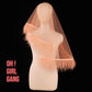 Light Pink Feather Veils: Shoulder Length