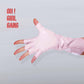 Chic Black Faux Leather Fingerless Gloves, Red, Pink Patient Leather Half Finger gloves Cyber Y2k, Drag Queen, Stage, Festival Party gloves.