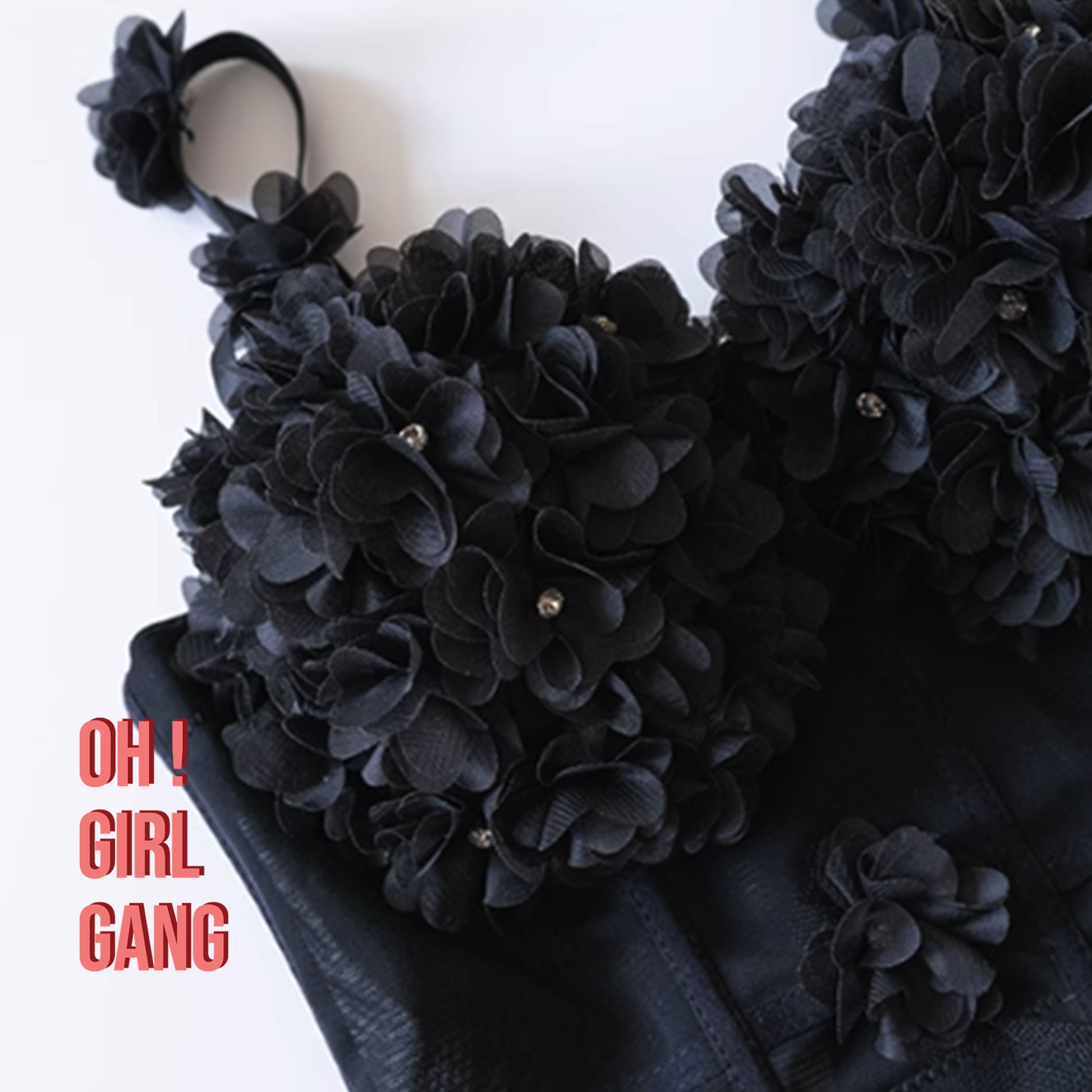 Tulle Flower Bustier Crop Top | Romantic Sheer Corset Top | Sexy Camisole | Party, Festival, Clubwear