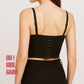 Tulle Flower Bustier Crop Top | Romantic Sheer Corset Top | Sexy Camisole | Party, Festival, Clubwear