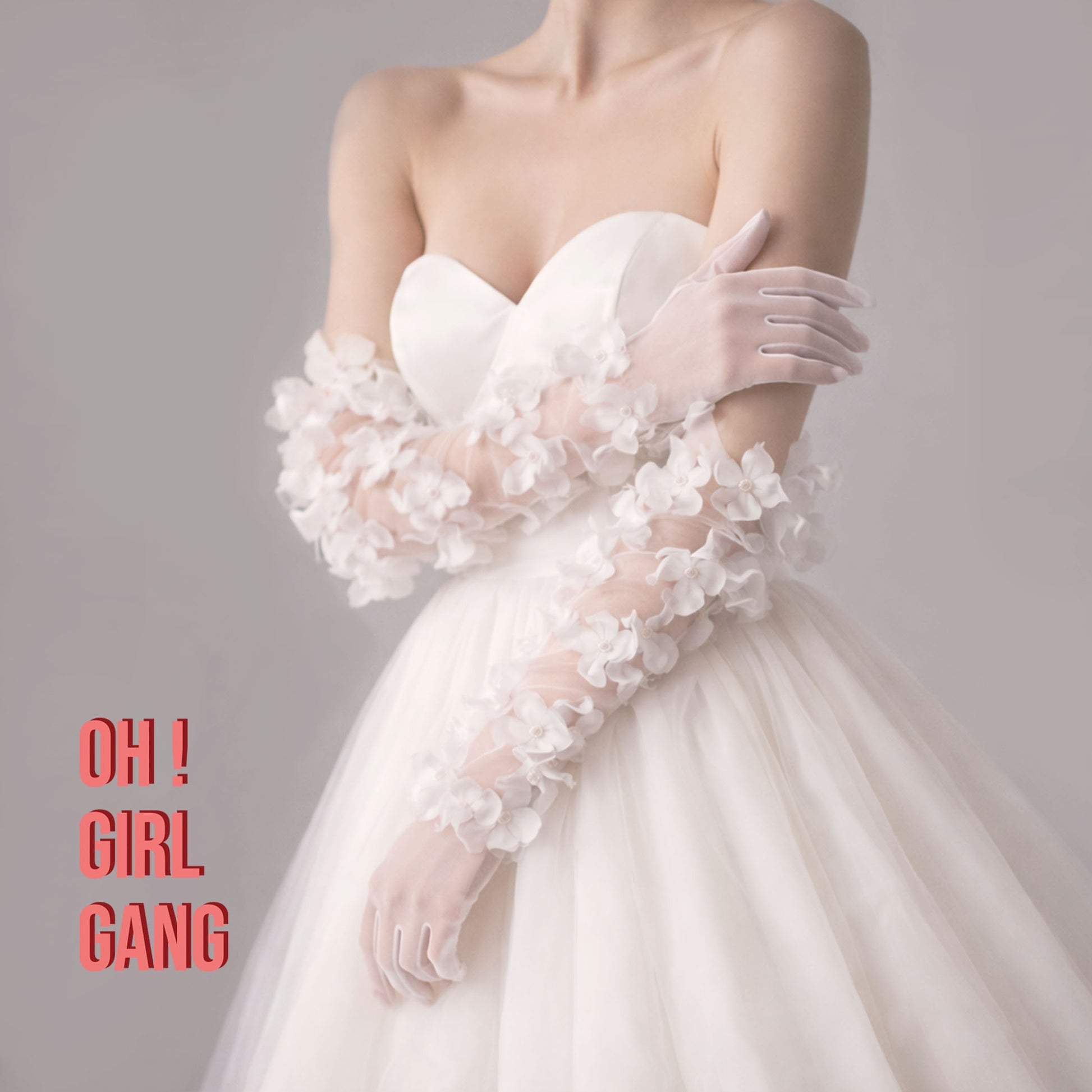 Handmade Ivory Tulle Bridal Gloves: 3D Flower Pearl Wedding Gloves, Touchscreen