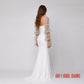 Detachable sheer bridal sleeves with delicate floral details, available in white and black, suitable for boho wedding and bridal styling.