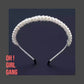 Bridal, evening Pearl, Beaded Headband