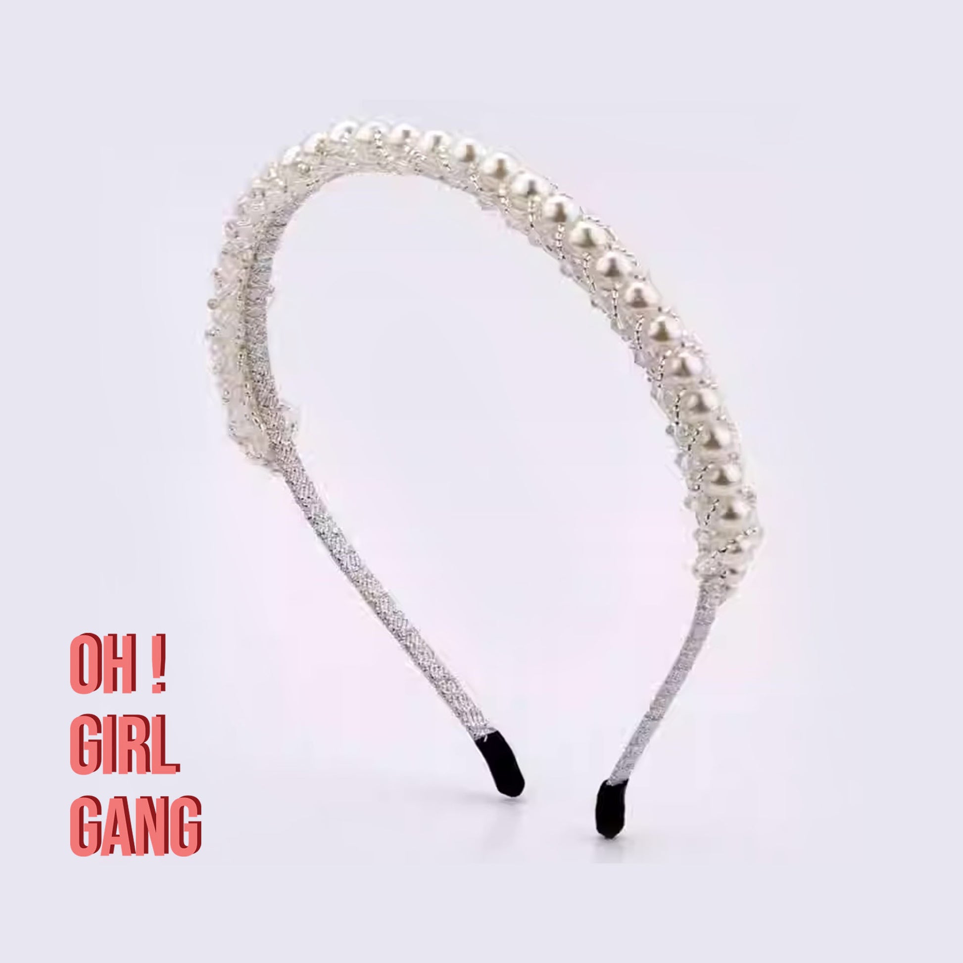 Bridal, evening Pearl, Beaded Headband