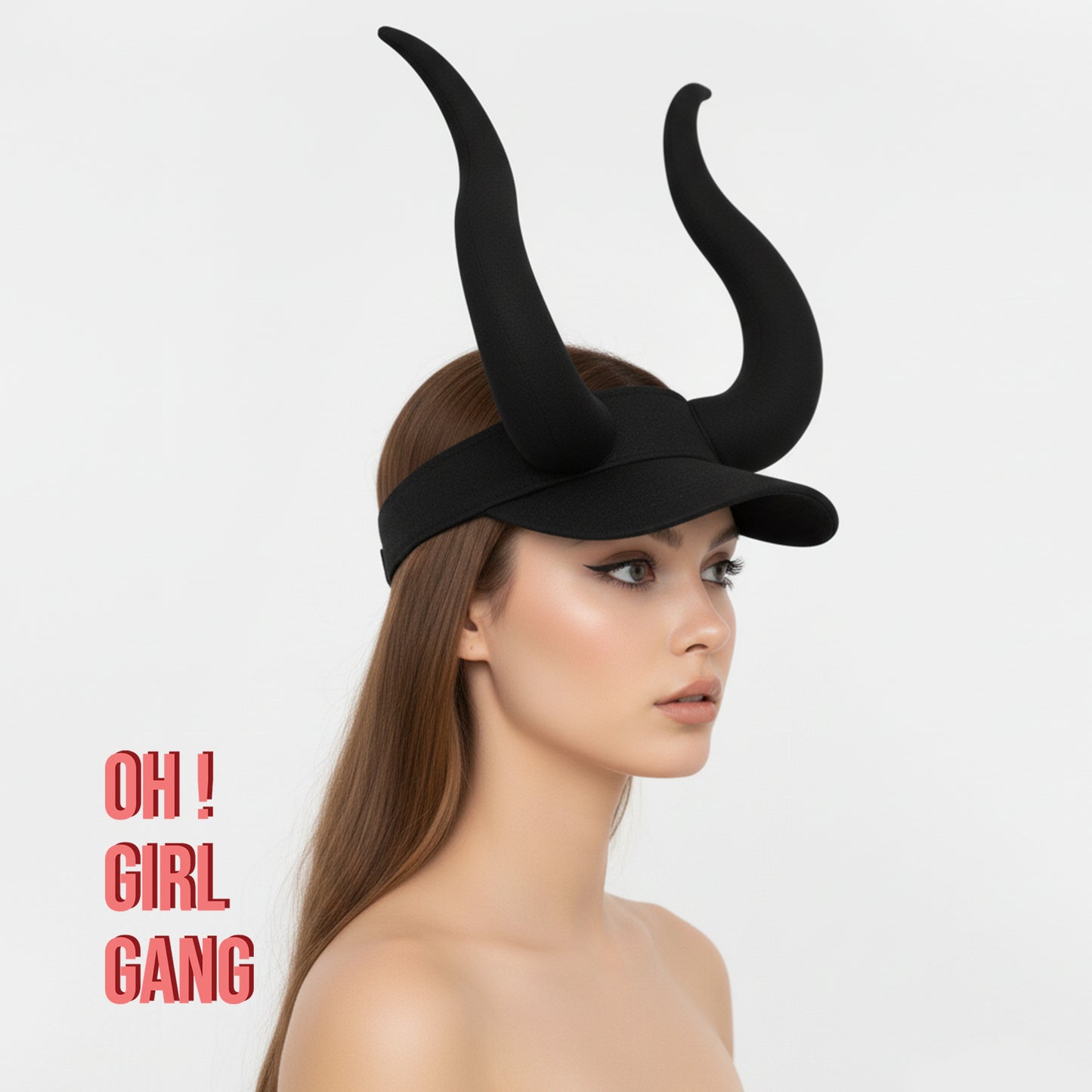 Black Horn Cap – Statement Fantasy Streetwear