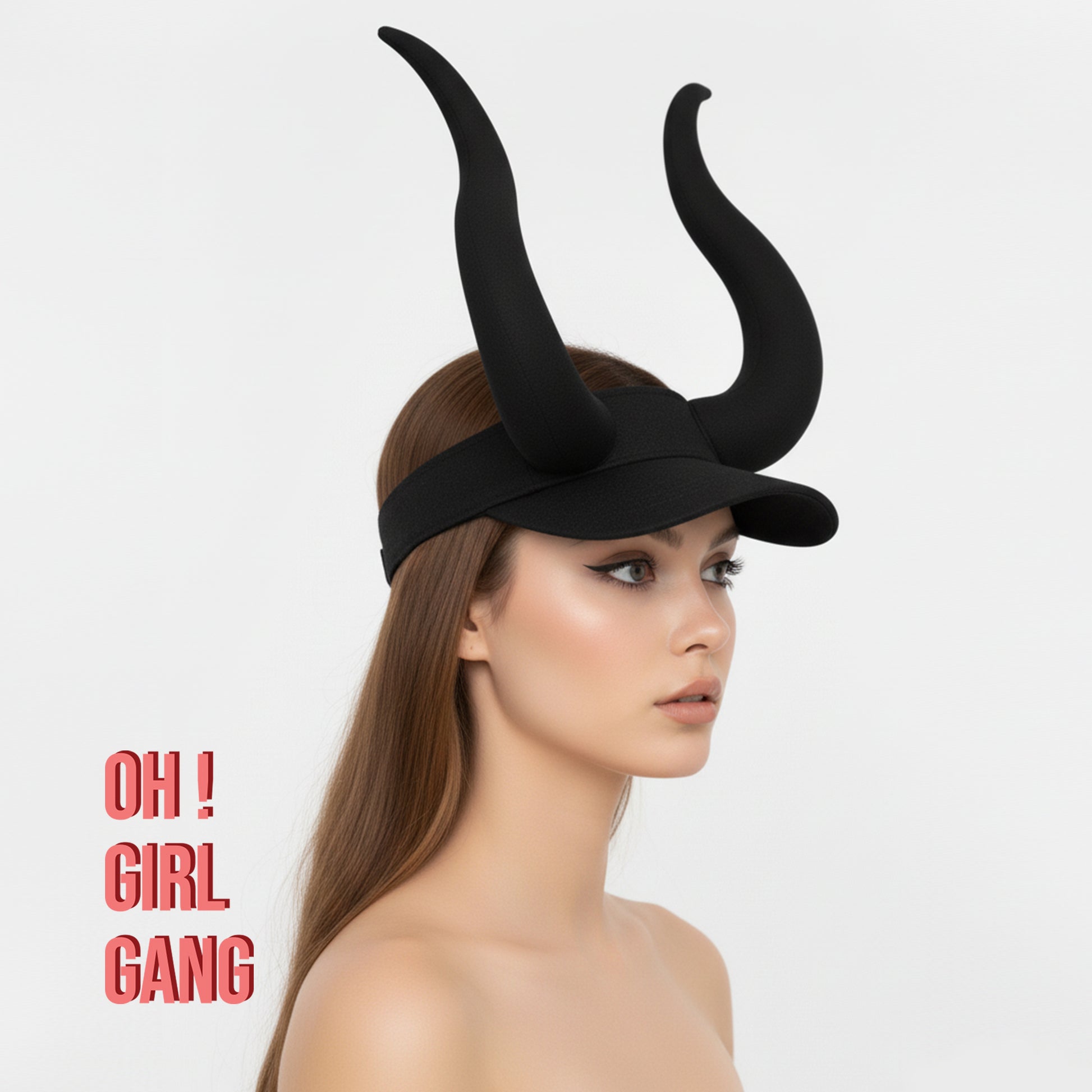 Black Horn Cap – Statement Fantasy Streetwear