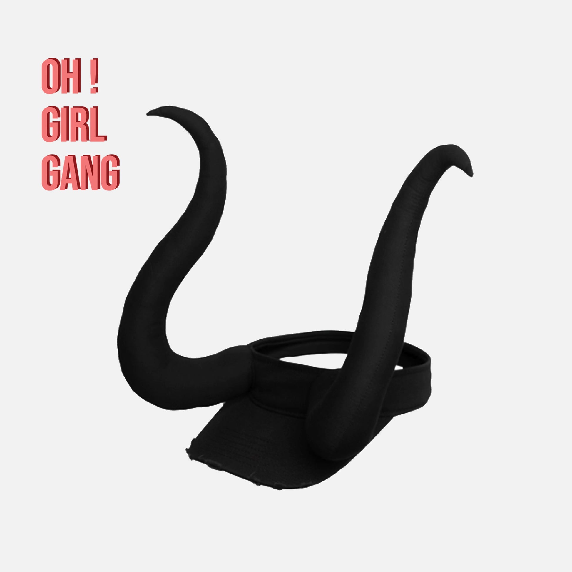 Black Horn Cap – Statement Fantasy Streetwear
