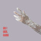 Pink Floral Lace Bridal Opera Gloves (62cm)