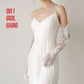Black Lace Bridal Gloves (62cm)