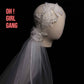Hand-Beaded Vintage Lace Bridal Veil | Short Cap Veil