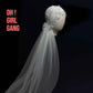 Hand-Beaded Vintage Lace Bridal Veil | Short Cap Veil