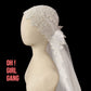 Bridal Juliet Cap Veil, 1920's style Classic White Wedding Cathedral Veil, The Great Gatsby Bridal Bachelorette Party Veil.